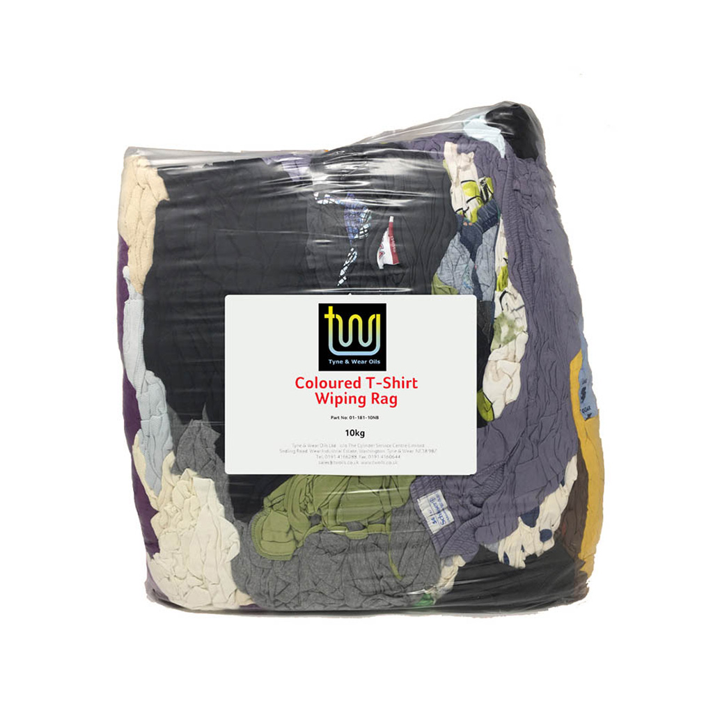 Coloured T Shirt Wiping Rags